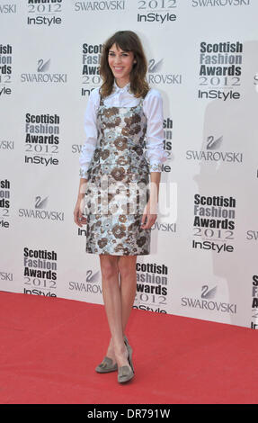 Alexa Chung Scottish Fashion Awards tenutosi presso il SECC Clyde Auditorium - arrivi a Glasgow, Scozia - 11.06.12 Foto Stock