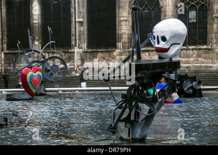 Il Stravinsky' Fontana meccanica Foto Stock