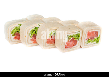 Pancake sushi rotoli Foto Stock