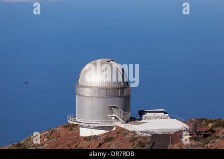 Telescopi al Roque de los Muchachos Osservatorio astrofisica a La Palma Isole Canarie Foto Stock