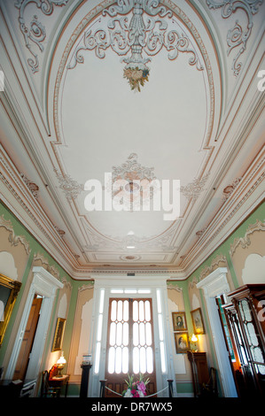 Stati Uniti Mississippi MS Biloxi interno della casa di Jefferson Davis Presidente degli Stati Confederati d'America guerra civile in corridoio Foto Stock