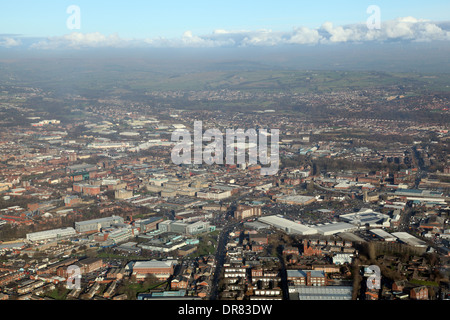 Vista aerea di Bolton in Lancashire Foto Stock
