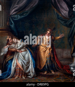 Atalide e Roxane o svenimento di Atalide 1748 da Charles Antoine Coypel 1694-1752 Francia - Francese Foto Stock