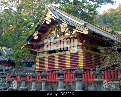 Al Santuario di Toshogu in Nikko, Giappone Foto Stock