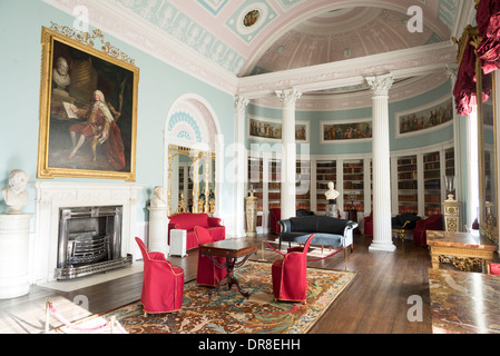 Robert Adam Libreria in Kenwood House, London, England, Regno Unito Foto Stock