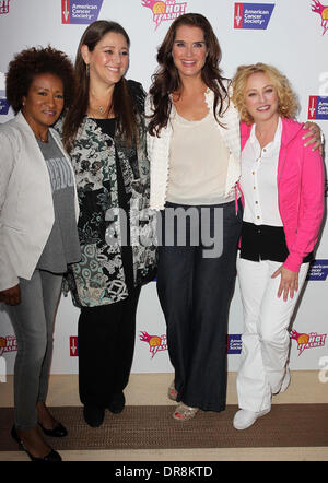 Wanda Sykes, Camryn Manheim, BROOKE SHIELDS, Virginia Madsen il cast di 'caldo lampeggia' e l'American Cancer Society celebrare "soffiare il cancro" presso la Montage Hotel Beverly Hills, la California - 19.06.12 Foto Stock