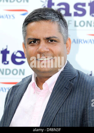 Vivek Singh, al "Taste Awards" tenutosi a Regents Park - arrivi a Londra, Inghilterra - 20.06.12 Foto Stock