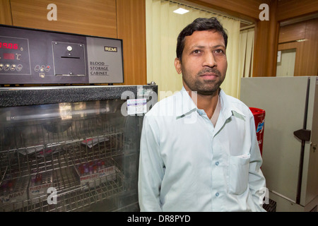 Lo specialista il cancro ospedale al Muni Seva Ashram in Goraj, nei pressi di Vadodara, India Foto Stock