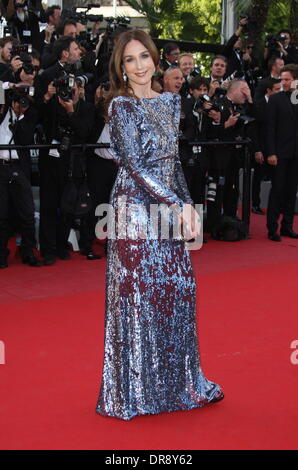 Elsa Zylberstein "sulla strada" premiere durante il sessantacinquesimo Festival del Cinema di Cannes Cannes, Francia - 23.05.12 Foto Stock