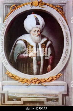 Bagno turco sultano ottomano Bayezid II (1447-1512) o Beyazit II ritratto dipinto Foto Stock