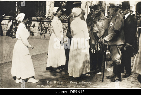 Il Kaiser Guglielmo II di Costantinopoli durante la prima guerra mondiale Foto Stock