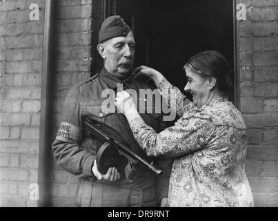 Home Guard II Guerra Mondiale Foto Stock