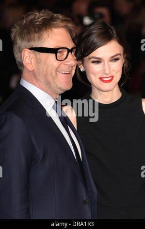 Londra, Regno Unito. Xx gennaio 2014Kenneth Branagh e Keira Knightley arriva per la UK Premiere di Jack Ryan, a Vue Leicester Square, Londra. 20/01/2014 Credit: dpa picture alliance/Alamy Live News Foto Stock