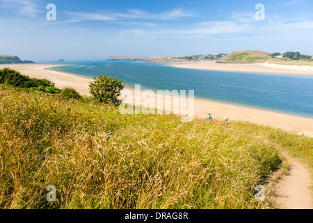 Fiume Camel, Camel Estuary, North Cornwall, England, Regno Unito, Europa Foto Stock