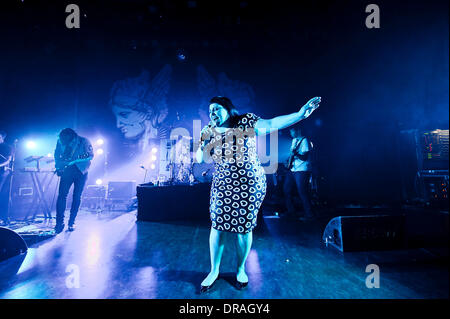 Beth Ditto di gossip suonare dal vivo presso il Shepherds Bush Empire di Londra - Inghilterra - 05.07.12 Foto Stock
