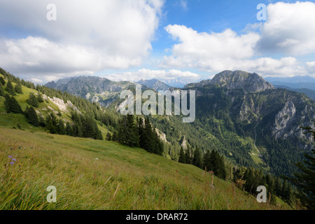 Paesaggio di montagna in Algovia orientale (Baviera, Germania) Foto Stock