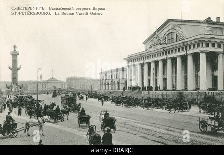 Borsa, San Pietroburgo, Russia Foto Stock