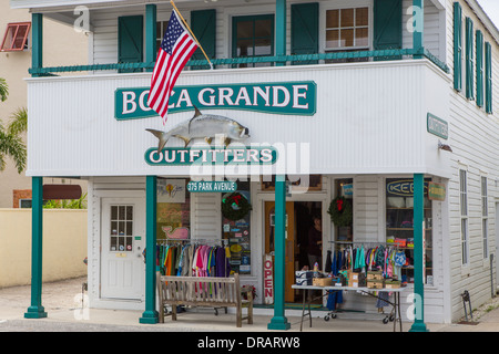 Boca Grande Outfitters nel villaggio di Boca Grande su Gasparilla Island Florida Foto Stock