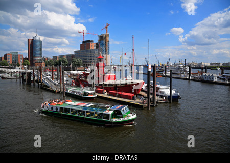 Porto di andata e ritorno, nave dal porto di Amburgo, Germania, Europa Foto Stock