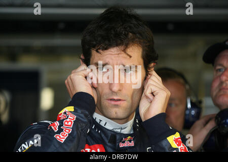 Mark Webber F1 Formula Uno - British Grand Prix - Silverstone - Pratica Northamptonshire, Inghilterra - 06.07.12 Foto Stock