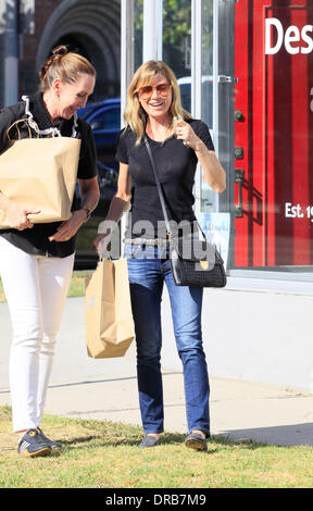 Ellen Pompeo shopping su Beverly Boulevard Los Angeles, california - 06.07.12 Foto Stock