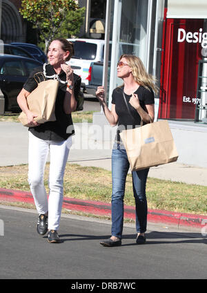 Ellen Pompeo shopping su Beverly Boulevard Los Angeles, california - 06.07.12 Foto Stock