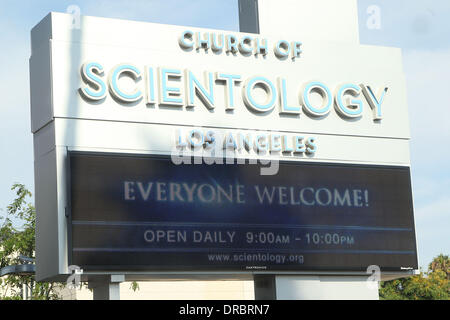 Vista generale di Scientology Celebrity Centre e Chiesa di Los Angeles, California - 11.07.12 Foto Stock