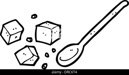 Cartoon zollette di zucchero Immagine e Vettoriale - Alamy