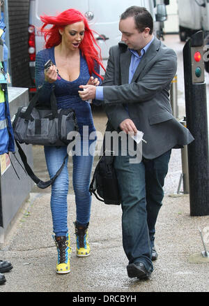 Jodie Marsh al ITV Studios di Londra - Inghilterra - 16.07.12 Foto Stock