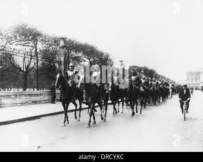 La cavalleria francese WWI Foto Stock