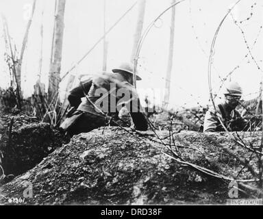 Ufficiali della prima guerra mondiale Foto Stock