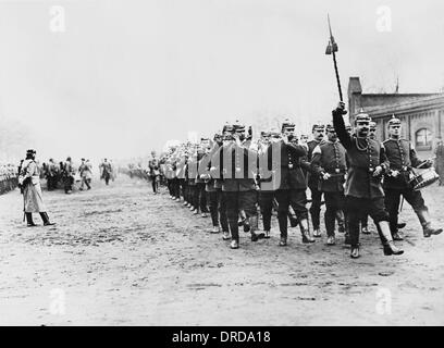 La fanteria tedesca della prima guerra mondiale Foto Stock