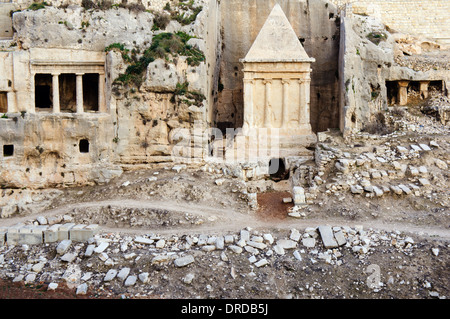 Tomba di Zaccaria in Gerusalemme, Israele, Medio Oriente Foto Stock