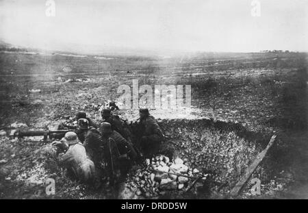 Il tedesco mitragliatrice WWI Foto Stock