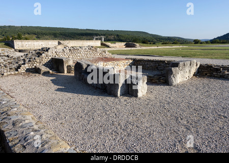 Sito archeologico romano, Alba la Romaine, Rhone-Alpes, Francia Foto Stock