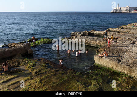 Spiaggia di l'Avana, Cuba foto: pixstory / Alamy Foto Stock