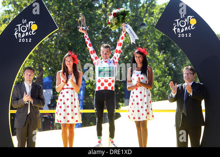 Thomas Voeckler il 2012 Tour de France a Parigi, Francia - 22.07.12 Foto Stock