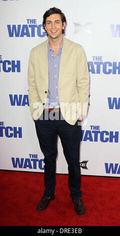 Nicholas Braun di Los Angeles prima di "guardare" tenutasi presso il Grauman's Chinese Theatre Hollywood, California - 23.07.12 Foto Stock