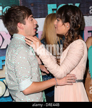 Kevin McHale e Lea Michele Fox All-Star partito svoltasi presso la Soho House - Gli arrivi di Los Angeles, California - 23.07.12 Foto Stock