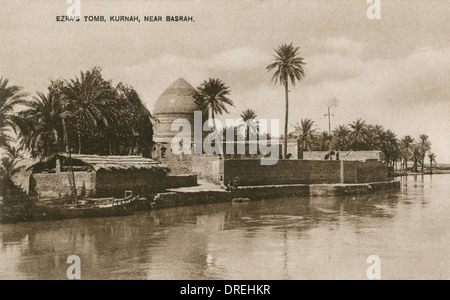 Fiume Tigri, Iraq - La tomba del profeta Esdra Foto Stock