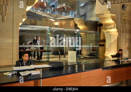 Il Cairo, Egitto -- Filephoto dei Manoscritti sezione della biblioteca presso il Museo di Arte Islamica Il Cairo Foto Stock