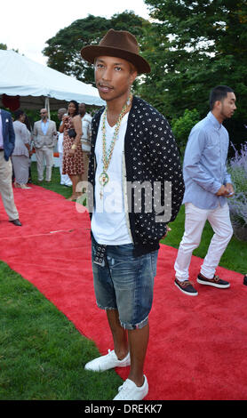 Pharrell Williams la seconda edizione di New Orleans negli Hamptons beneficio Bridgehampton Gala, New York - 27.07.12 con: Pharrell Williams dove: New York City, Stati Uniti quando: 27 Lug 2012 Foto Stock