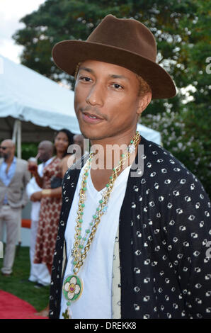 Pharrell Williams la seconda edizione di New Orleans negli Hamptons beneficio Bridgehampton Gala, New York - 27.07.12 con: Pharrell Williams dove: New York City, Stati Uniti quando: 27 Lug 2012 Foto Stock