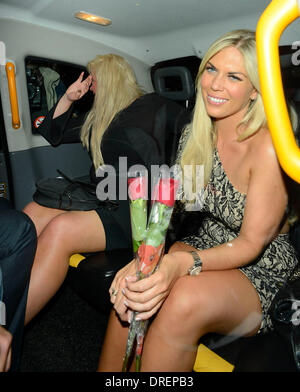 Gemma Collins e Frankie Essex a Joey Essex della festa di compleanno di Buddha Funky Londra Inghilterra - 31.07.12 Foto Stock