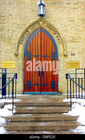 Porta Rossa presso l Università di Toronto, Canada Foto Stock