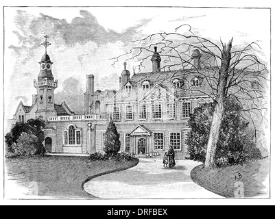 Casa Aldenham Elstree sede di Vicary Gibbs Borehamwood Hertfordshire circa 1880 Foto Stock