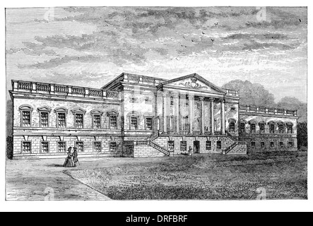 Wanstead Palladian Mansion House 1800 London Borough of Redbridge, a nord-est di Londra precedentemente in Essex. Foto Stock