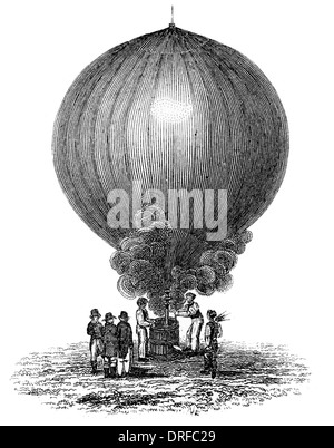 Charles verde e Robert fratelli gas idrogeno palloncino 1783 Foto Stock
