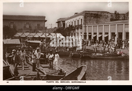 Barranquilla, Colombia - Porto di mercato Foto Stock