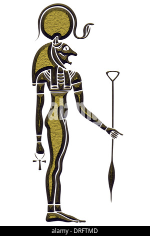 Bastet - antica e solare dea della guerra - Dea dell antico Egitto Foto Stock